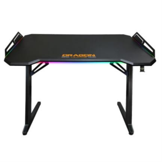 Imagen de  Mesa Gamer Profesional Dragon XT RGB Estructura Metálica 68cmx126cm 
