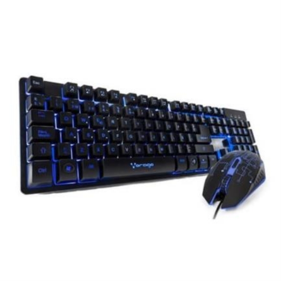 Imagen de  Kit Teclado y Mouse Vorago Start The Game Retroiluminado USB VOCKITAF007 KM-500 